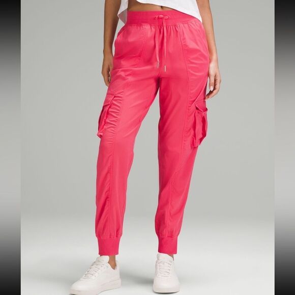 Lululemon Dance Studio Relaxed-Fit Mid-Rise Cargo Jogger Glaze pink‎ XL NWT - Picture 1 of 8
